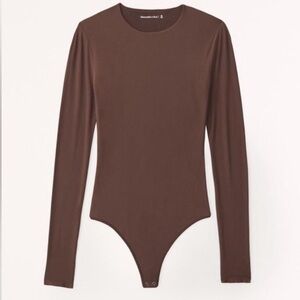 Abercrombie Soft Matte Seamless Long Sleeve Crew Bodysuit